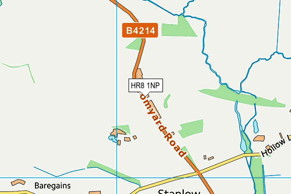 HR8 1NP map - OS VectorMap District (Ordnance Survey)