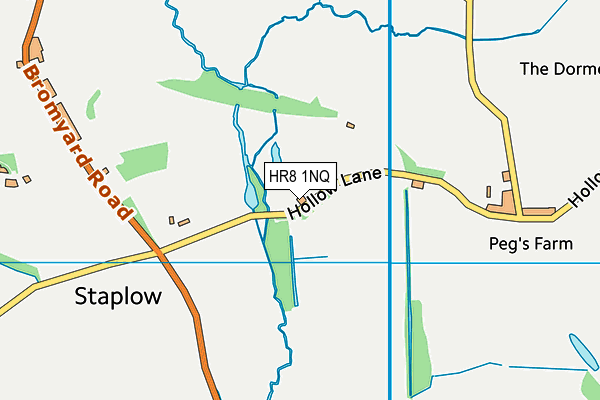 HR8 1NQ map - OS VectorMap District (Ordnance Survey)