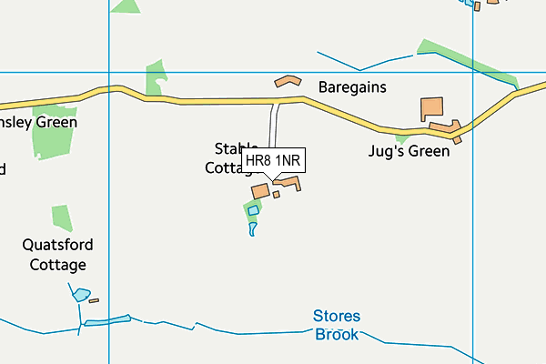 HR8 1NR map - OS VectorMap District (Ordnance Survey)