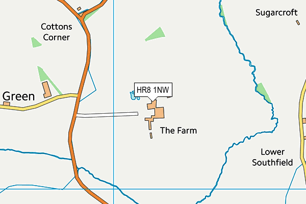 HR8 1NW map - OS VectorMap District (Ordnance Survey)