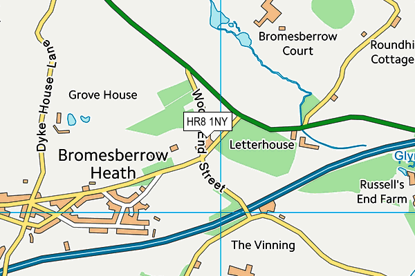 HR8 1NY map - OS VectorMap District (Ordnance Survey)