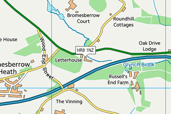 HR8 1NZ map - OS VectorMap District (Ordnance Survey)