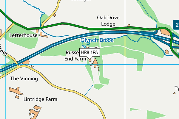 HR8 1PA map - OS VectorMap District (Ordnance Survey)