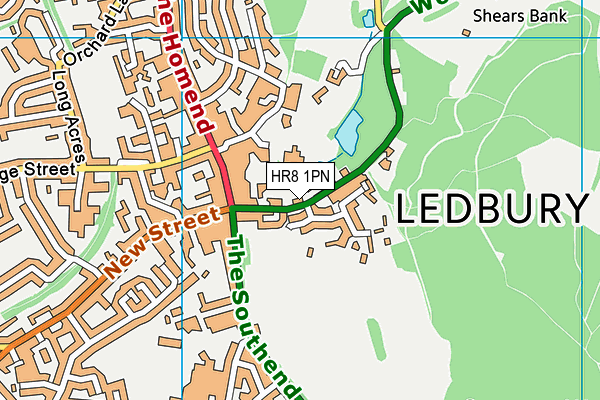 HR8 1PN map - OS VectorMap District (Ordnance Survey)