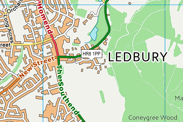 HR8 1PP map - OS VectorMap District (Ordnance Survey)