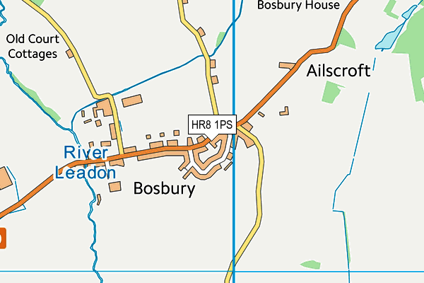 HR8 1PS map - OS VectorMap District (Ordnance Survey)