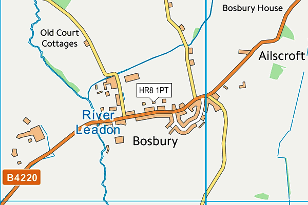 HR8 1PT map - OS VectorMap District (Ordnance Survey)