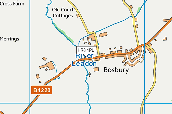 HR8 1PU map - OS VectorMap District (Ordnance Survey)