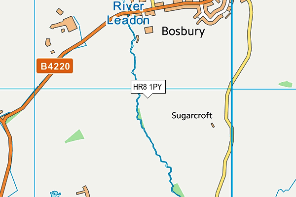 HR8 1PY map - OS VectorMap District (Ordnance Survey)