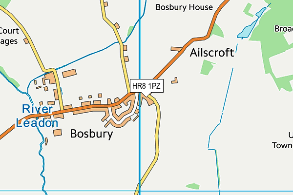 HR8 1PZ map - OS VectorMap District (Ordnance Survey)