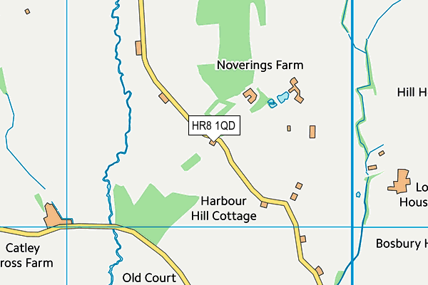 HR8 1QD map - OS VectorMap District (Ordnance Survey)