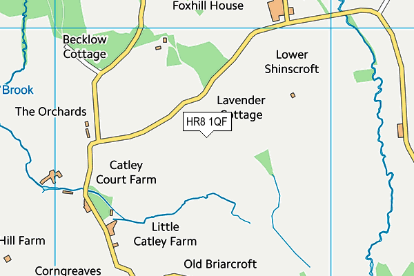 HR8 1QF map - OS VectorMap District (Ordnance Survey)