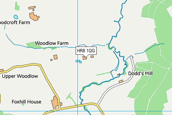 HR8 1QG map - OS VectorMap District (Ordnance Survey)