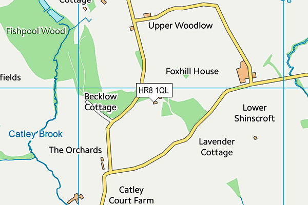 HR8 1QL map - OS VectorMap District (Ordnance Survey)