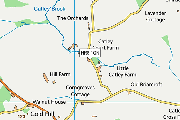 HR8 1QN map - OS VectorMap District (Ordnance Survey)