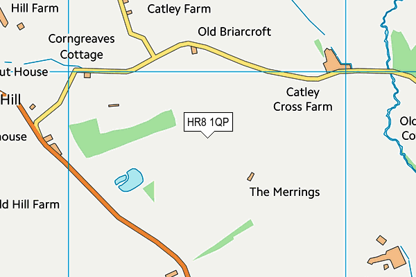 HR8 1QP map - OS VectorMap District (Ordnance Survey)