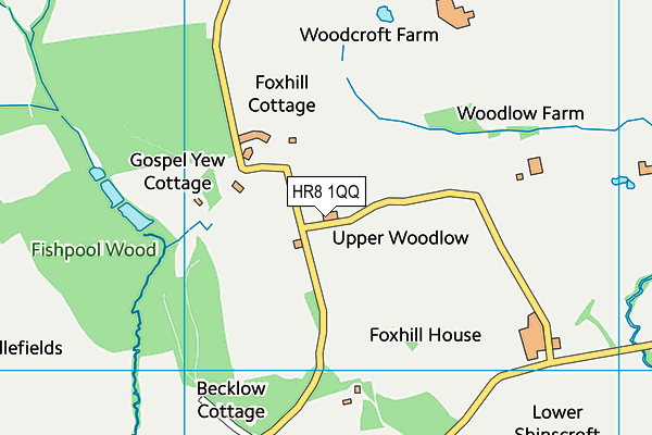 HR8 1QQ map - OS VectorMap District (Ordnance Survey)