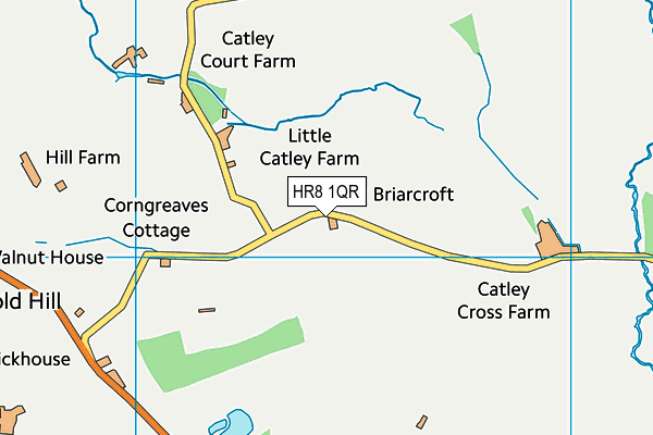 HR8 1QR map - OS VectorMap District (Ordnance Survey)