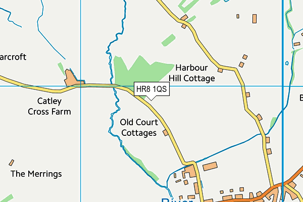 HR8 1QS map - OS VectorMap District (Ordnance Survey)