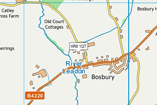 HR8 1QT map - OS VectorMap District (Ordnance Survey)