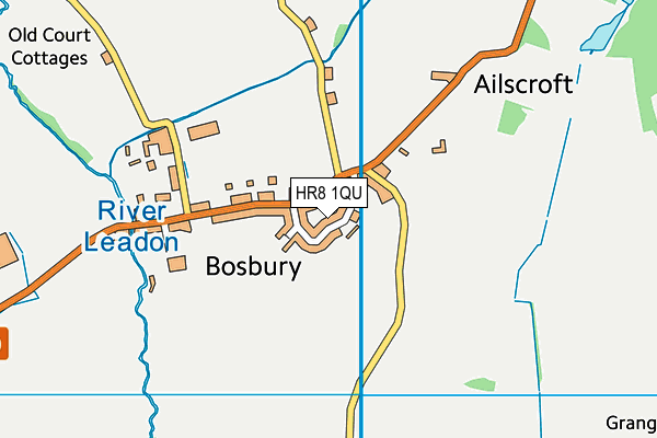 Bosbury Fc (Closed) map (HR8 1QU) - OS VectorMap District (Ordnance Survey)
