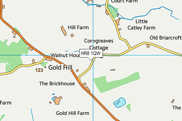 HR8 1QW map - OS VectorMap District (Ordnance Survey)