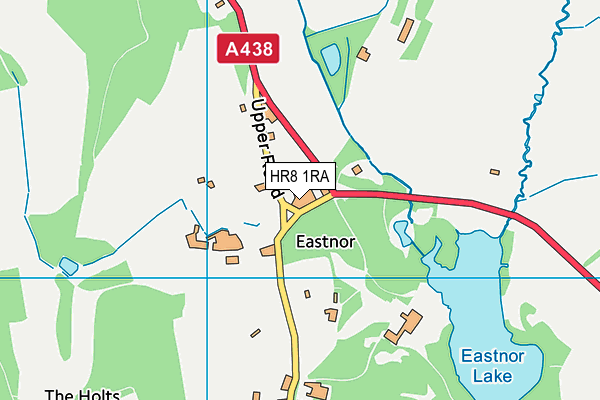 Eastnor Parochial Primary School map (HR8 1RA) - OS VectorMap District (Ordnance Survey)