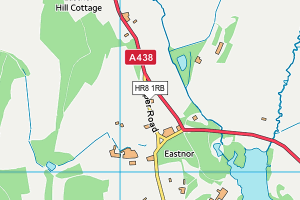 HR8 1RB map - OS VectorMap District (Ordnance Survey)