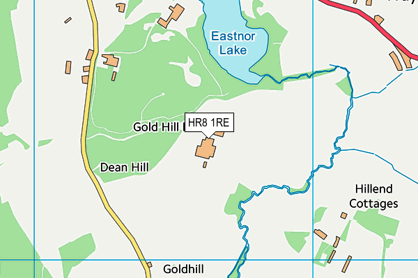 HR8 1RE map - OS VectorMap District (Ordnance Survey)