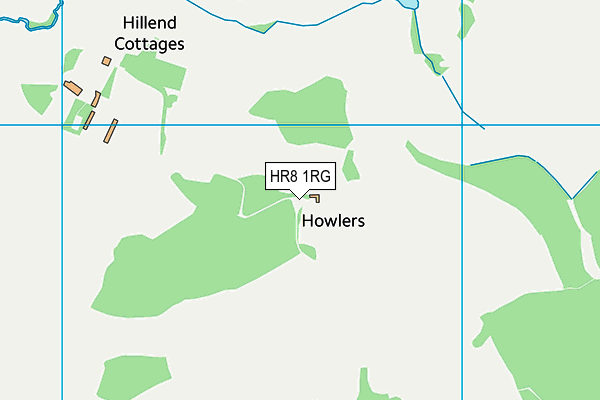 HR8 1RG map - OS VectorMap District (Ordnance Survey)