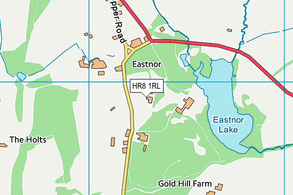 HR8 1RL map - OS VectorMap District (Ordnance Survey)