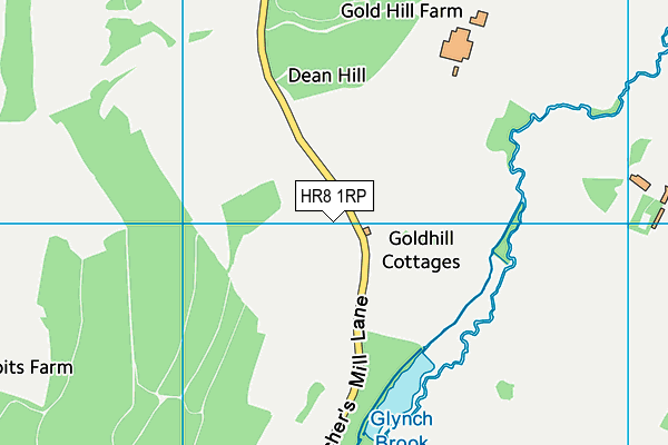 HR8 1RP map - OS VectorMap District (Ordnance Survey)