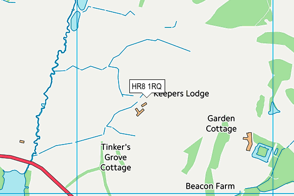 HR8 1RQ map - OS VectorMap District (Ordnance Survey)