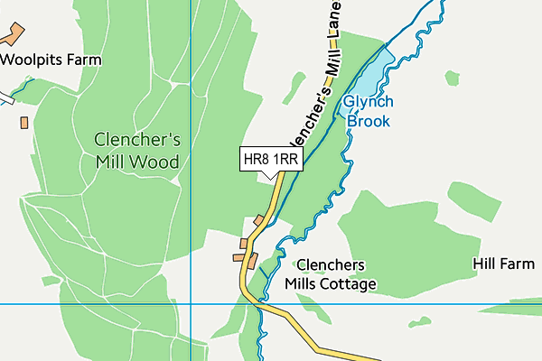 HR8 1RR map - OS VectorMap District (Ordnance Survey)