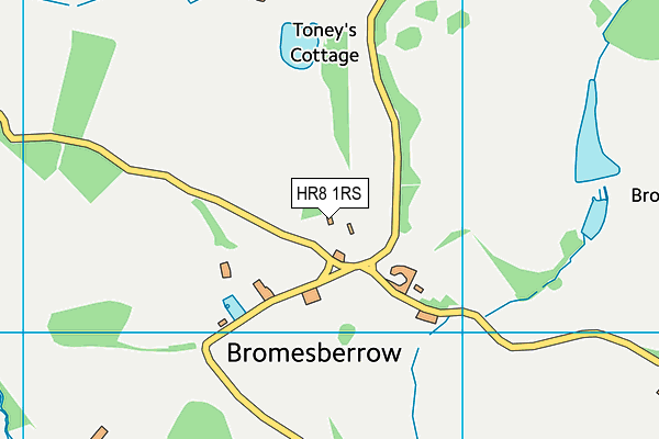 HR8 1RS map - OS VectorMap District (Ordnance Survey)