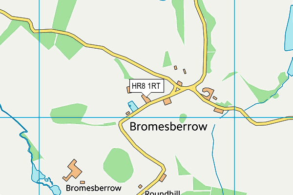 Bromesberrow St Mary's Church of England (Aided) Primary School map (HR8 1RT) - OS VectorMap District (Ordnance Survey)