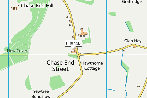 HR8 1SD map - OS VectorMap District (Ordnance Survey)