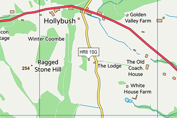 HR8 1SG map - OS VectorMap District (Ordnance Survey)