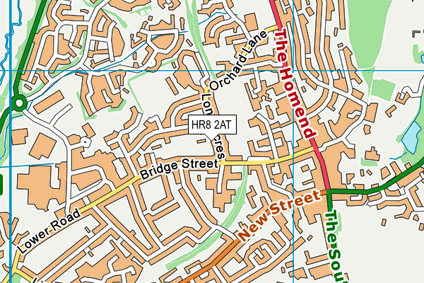 HR8 2AT map - OS VectorMap District (Ordnance Survey)