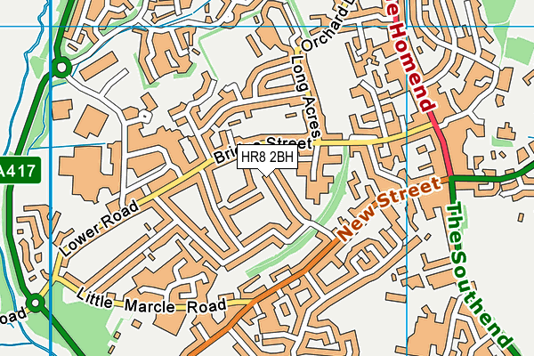 HR8 2BH map - OS VectorMap District (Ordnance Survey)