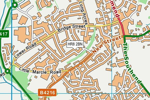 HR8 2BN map - OS VectorMap District (Ordnance Survey)