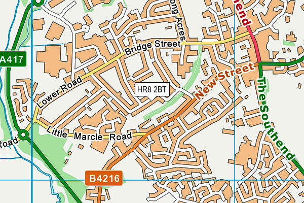HR8 2BT map - OS VectorMap District (Ordnance Survey)