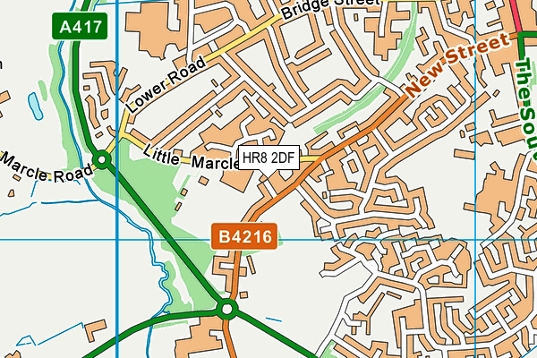 HR8 2DF map - OS VectorMap District (Ordnance Survey)
