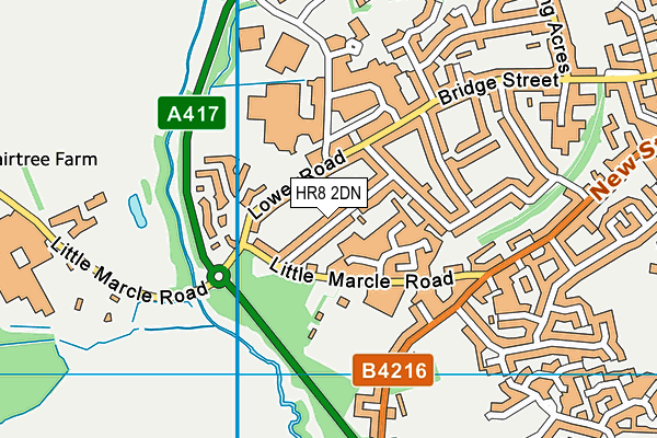 HR8 2DN map - OS VectorMap District (Ordnance Survey)