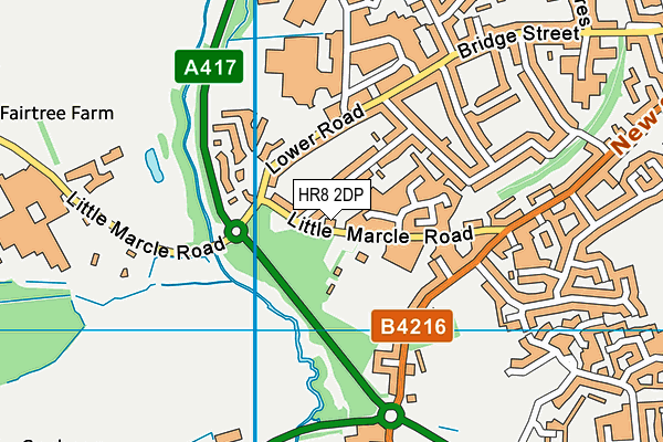 HR8 2DP map - OS VectorMap District (Ordnance Survey)