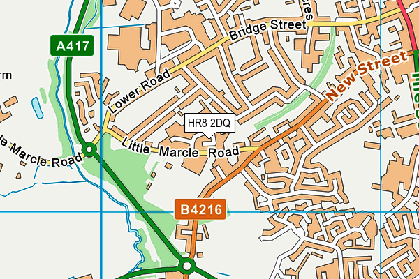 HR8 2DQ map - OS VectorMap District (Ordnance Survey)