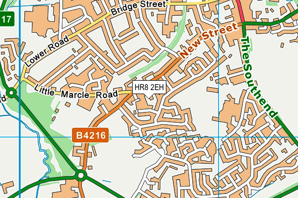 HR8 2EH map - OS VectorMap District (Ordnance Survey)