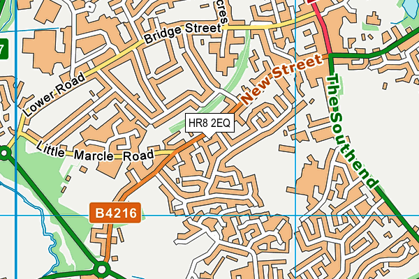 HR8 2EQ map - OS VectorMap District (Ordnance Survey)