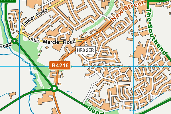 HR8 2ER map - OS VectorMap District (Ordnance Survey)