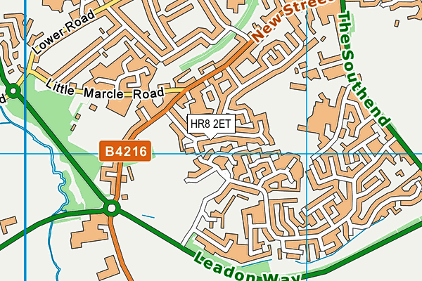 HR8 2ET map - OS VectorMap District (Ordnance Survey)